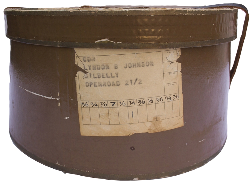 Lyndon B. Johnson's Personally Owned & Worn Stetson Hat -- Quintessential LBJ